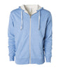 EXP90SHZ - Unisex Heavyweight Sherpa Lined Heather Zip Hood - Sky / XS - ZIPS