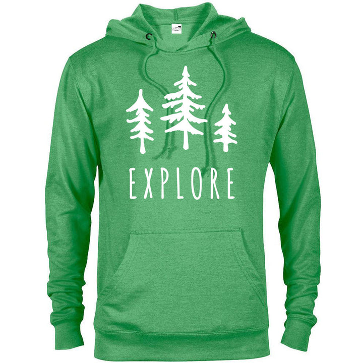 Explore Trees Adventure Hoodie - Kelly Heather / S - hoodie