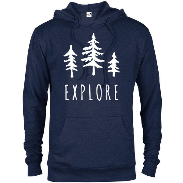 Explore Trees Adventure Hoodie - Navy / S - hoodie