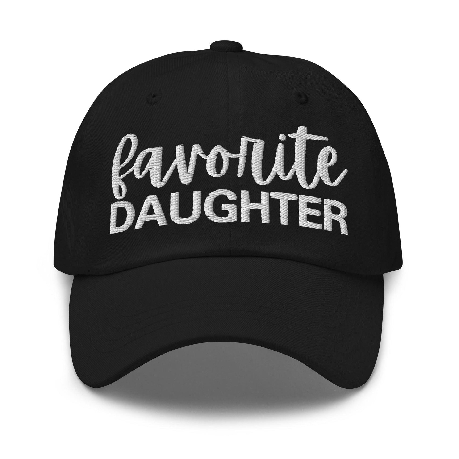 Favorite Daughter Embroidered Dad Hat - Black