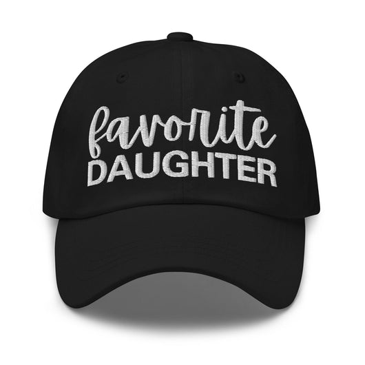 Favorite Daughter Embroidered Dad Hat - Black