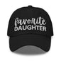 Favorite Daughter Embroidered Dad Hat - Black