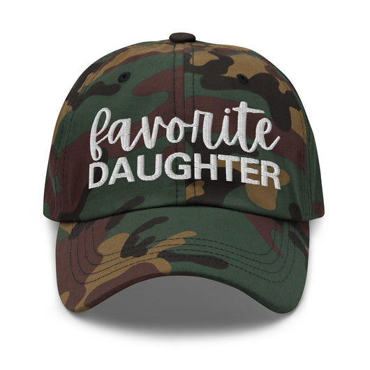 Favorite Daughter Embroidered Dad Hat - Green Camo