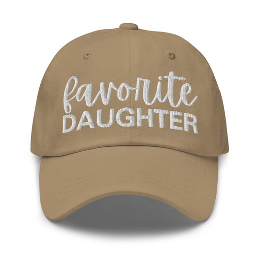 Favorite Daughter Embroidered Dad Hat - Khaki