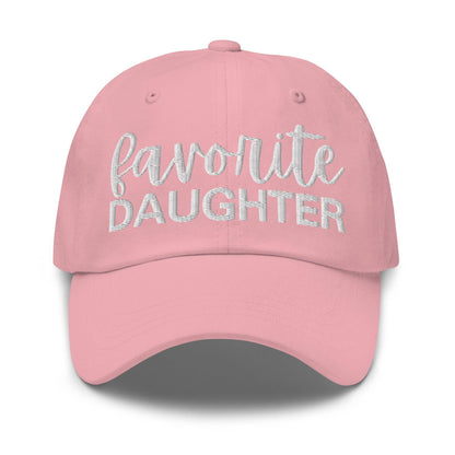 Favorite Daughter Embroidered Dad Hat - Pink