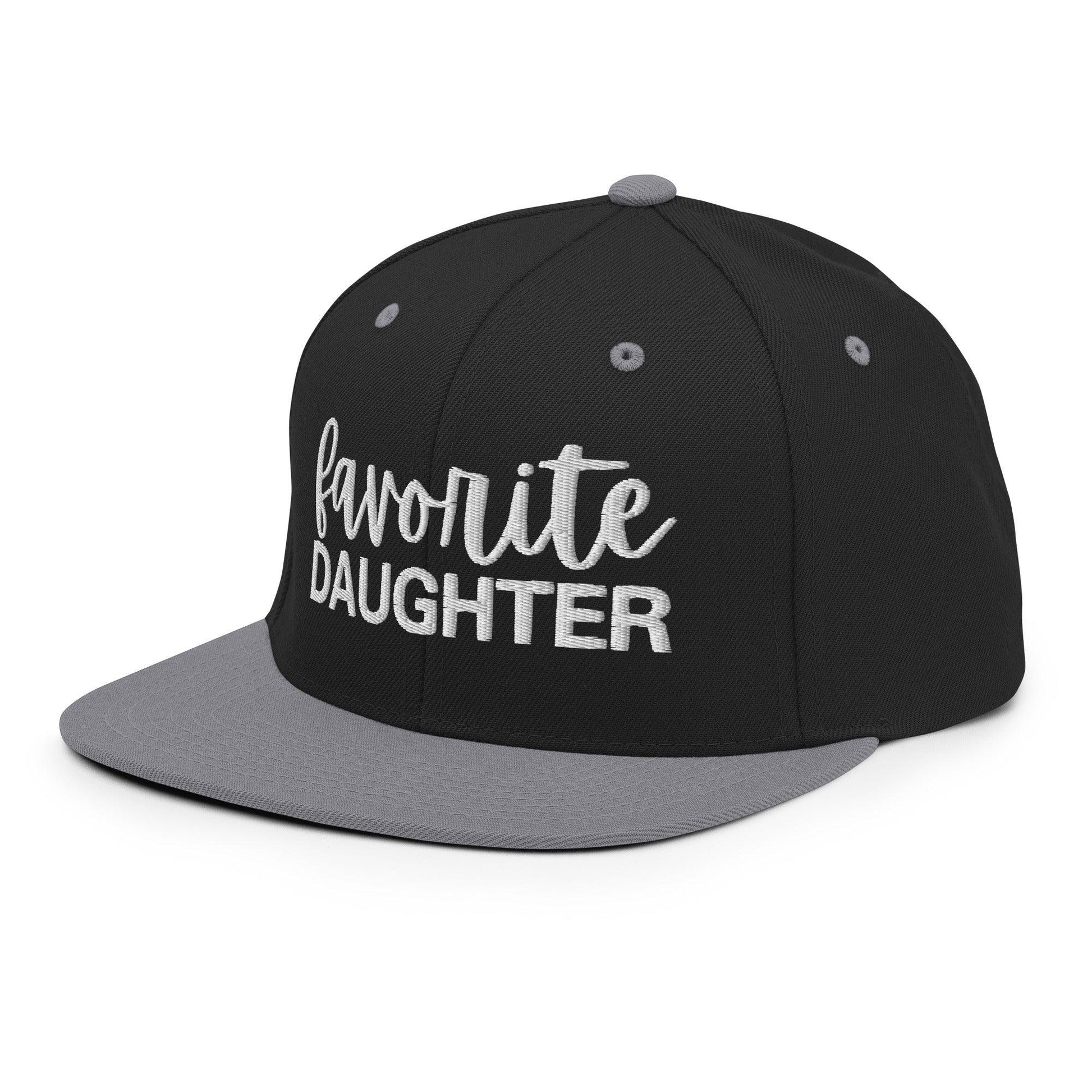 Favorite Daughter Embroidered Flat Bill Brim Snapback Hat