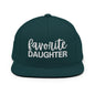 Favorite Daughter Embroidered Flat Bill Brim Snapback Hat - Spruce
