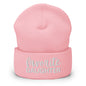 Favorite Daughter Embroidered Knit Cuffed Beanie - Baby Pink