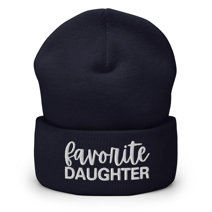 Favorite Daughter Embroidered Knit Cuffed Beanie - Navy