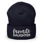 Favorite Daughter Embroidered Knit Cuffed Beanie - Navy
