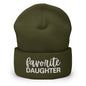 Favorite Daughter Embroidered Knit Cuffed Beanie - Olive