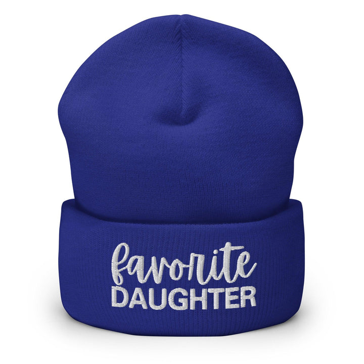 Favorite Daughter Embroidered Knit Cuffed Beanie - Royal
