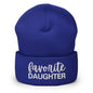 Favorite Daughter Embroidered Knit Cuffed Beanie - Royal