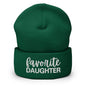 Favorite Daughter Embroidered Knit Cuffed Beanie - Spruce