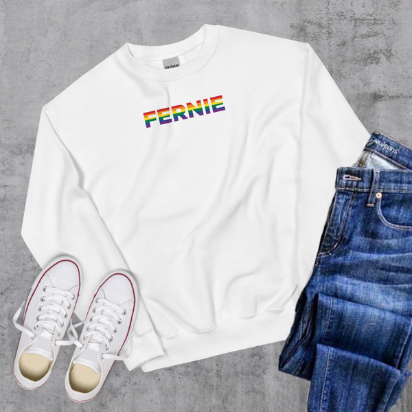 Fernie Pride Crewneck - White / S