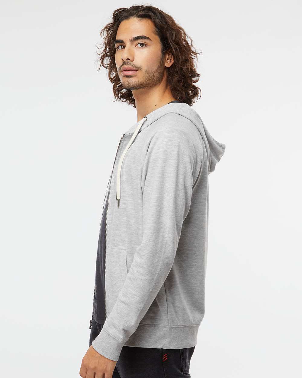 Independent Trading Co. Icon Lightweight Loopback Terry Full-Zip Hooded Sweatshirt SS1000Z