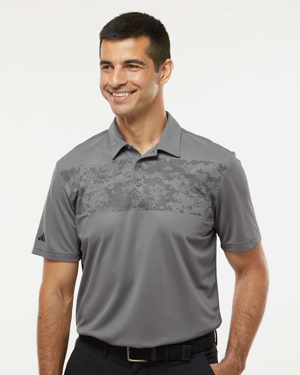 Adidas Camo Chest Print Polo A585