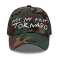 Not My First Tornado Dad Hat - Green Camo - Headwear