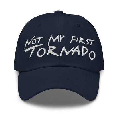 Not My First Tornado Dad Hat - Navy - Headwear
