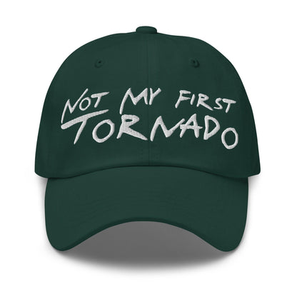 Not My First Tornado Dad Hat - Spruce - Headwear