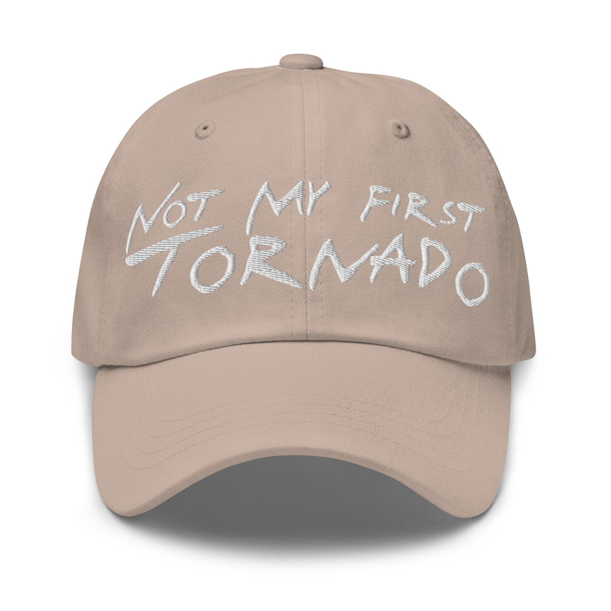 Not My First Tornado Dad Hat - Stone - Headwear