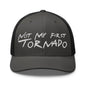 Not My First Tornado Retro Trucker Hat - Charcoal/ Black - Headwear