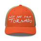 Not My First Tornado Retro Trucker Hat - Rustic Orange/ Khaki - Headwear