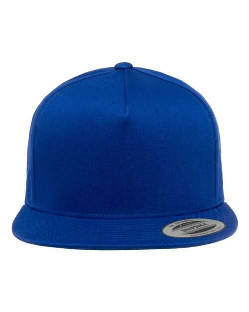 -Five-Panel Cotton Twill Snapback Cap-torontoscreenprinting.ca