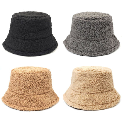 Sherpa Fleece Bucket Hat - Multi-Coloured - Fashion Knit