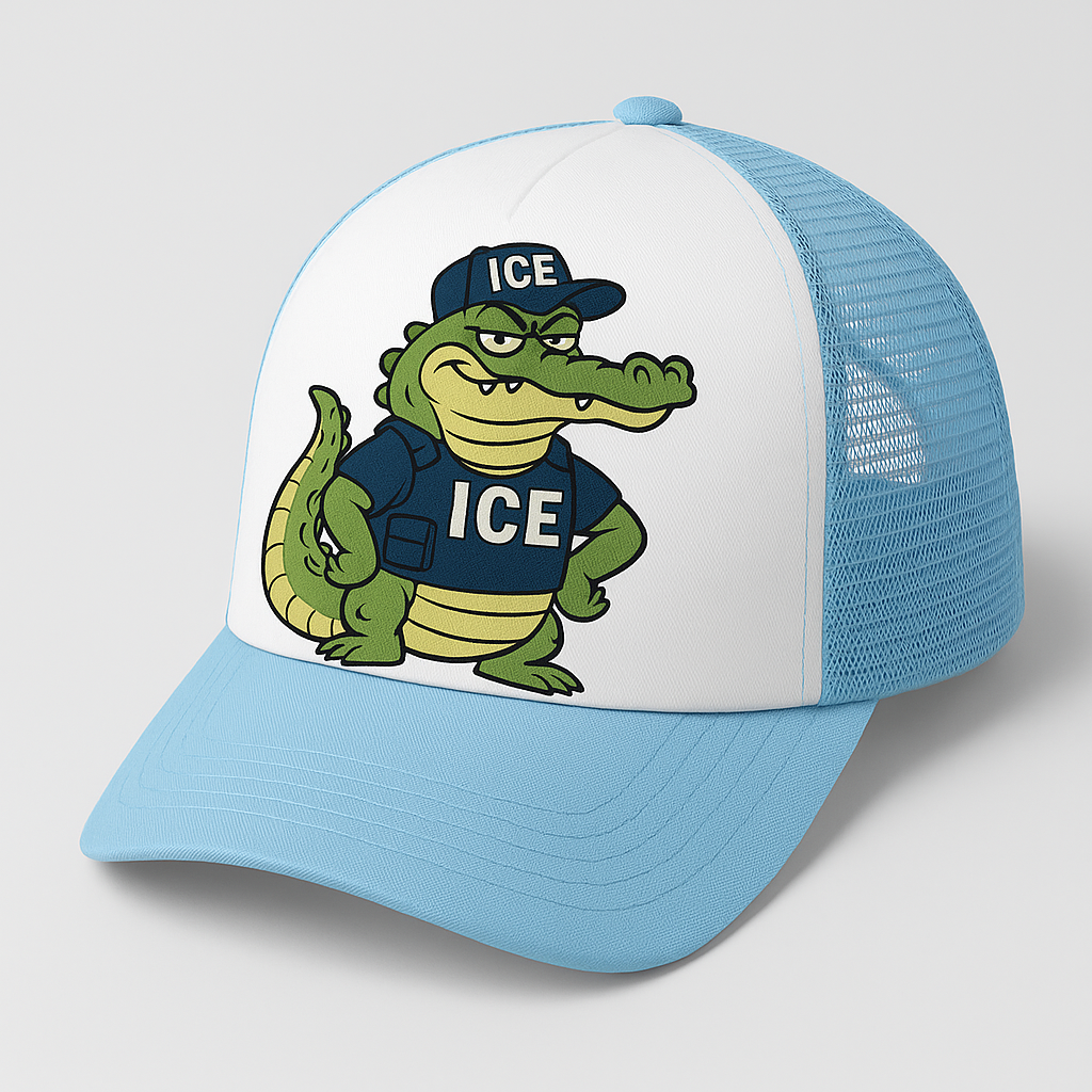 Florida ICE Patrol Alligator Trucker Cap - Headwear