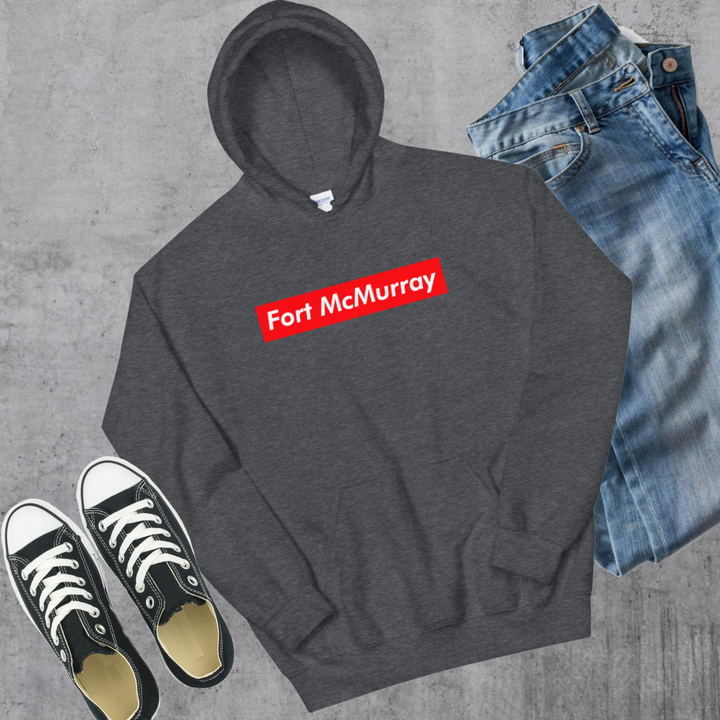 Fort McMurray Supreme’d Hoodie - Dark Heather / S