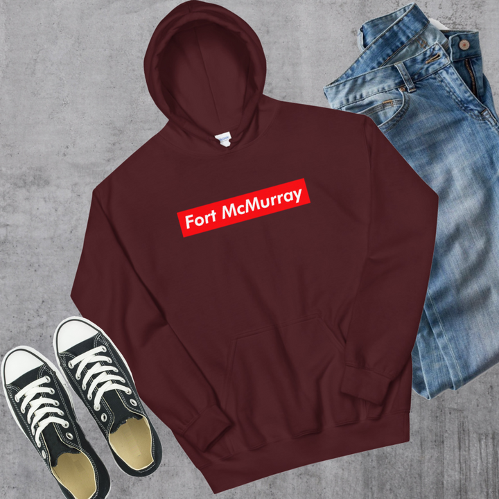 Fort McMurray Supreme’d Hoodie - Maroon / S