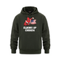 Fortress 320GSM Adult Water Repellent Pullover Hoodie - Elbows Up Canada! - Green / Extra small - Sweatshirts & Hoodies