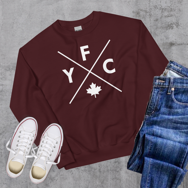 Fredericton YFC X Crewneck - Maroon / S