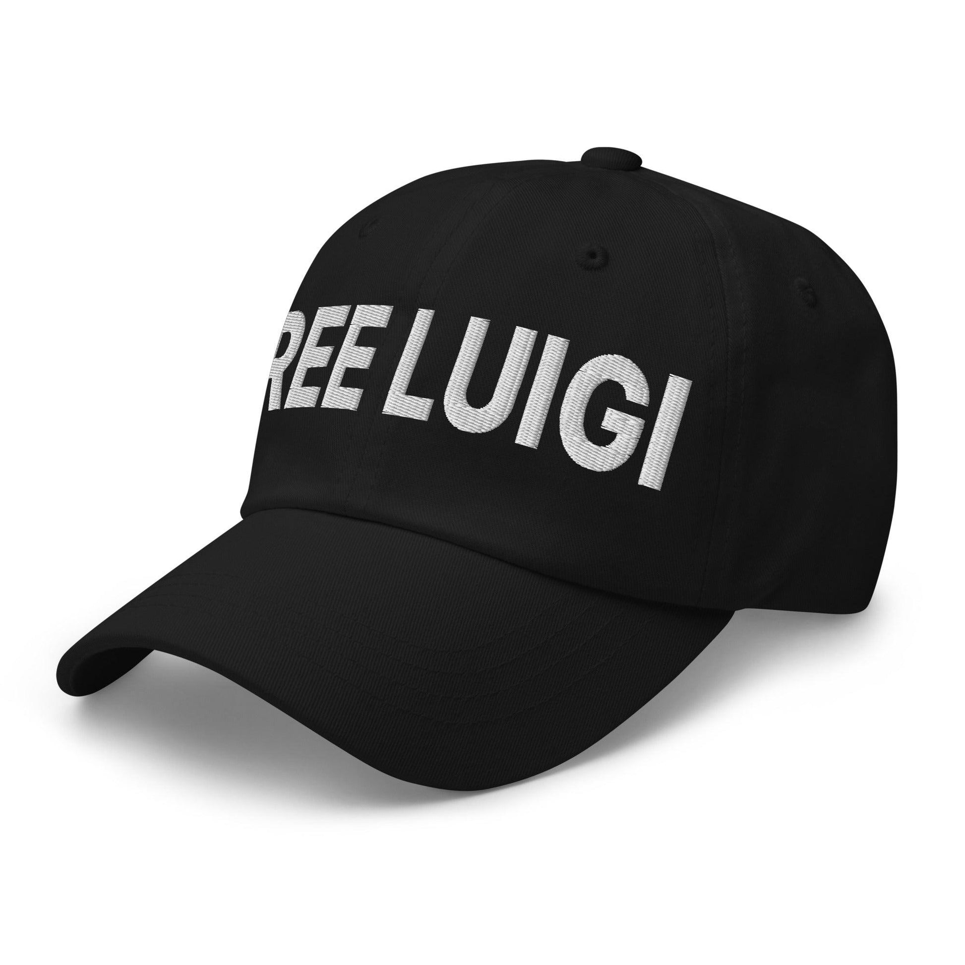 Free Luigi Mangione Embroidered Dad Hat - Headwear