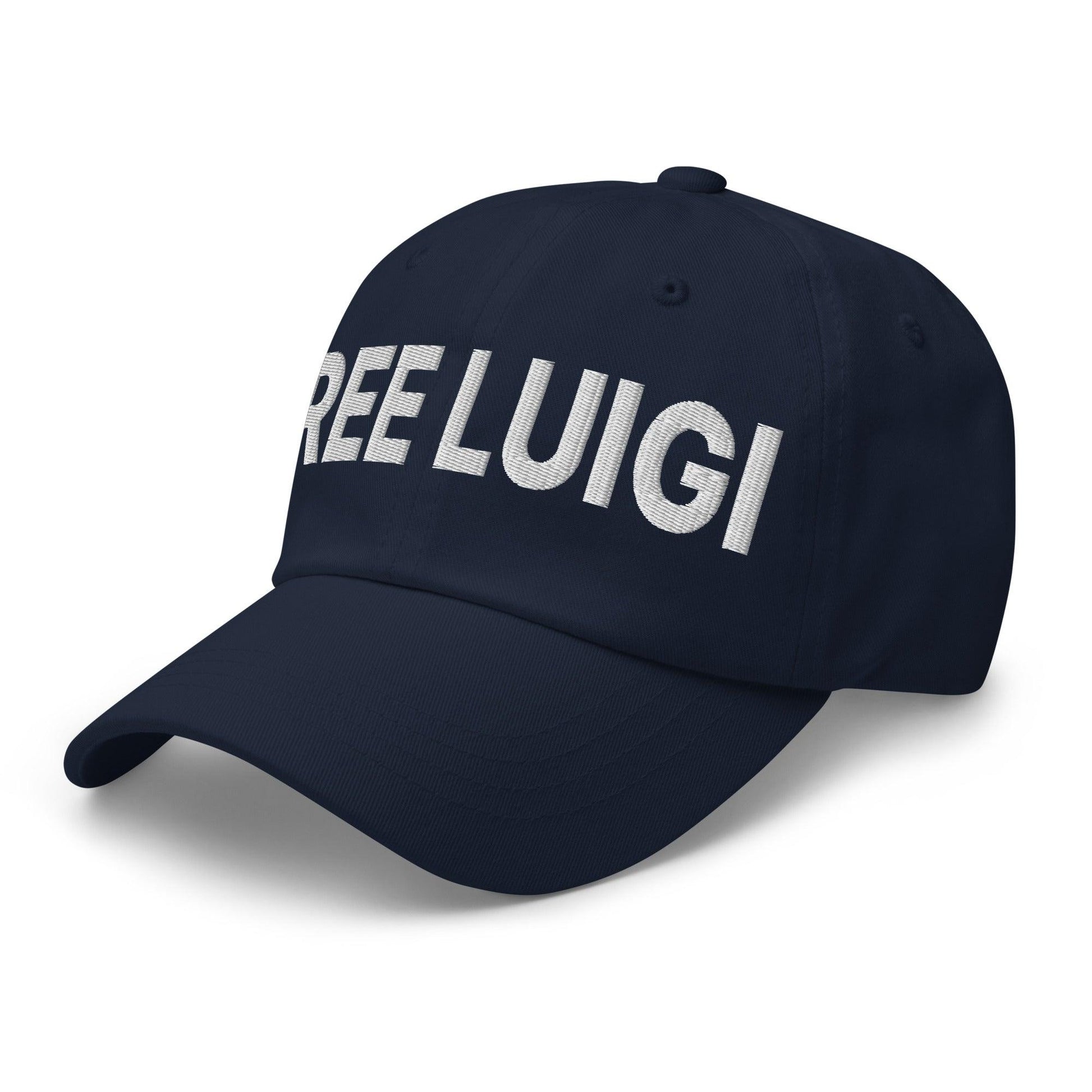 Free Luigi Mangione Embroidered Dad Hat - Headwear