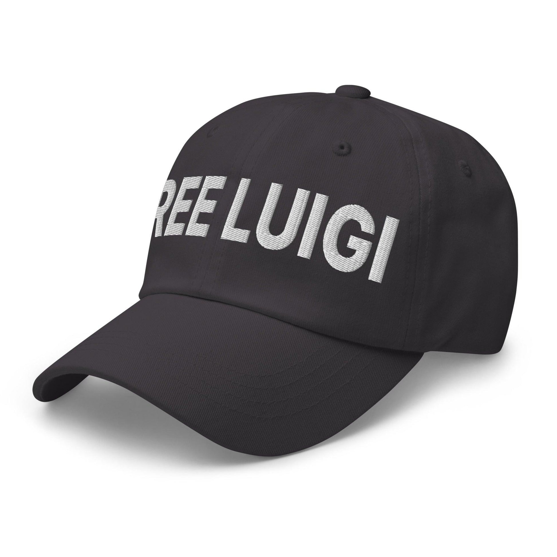 Free Luigi Mangione Embroidered Dad Hat - Headwear