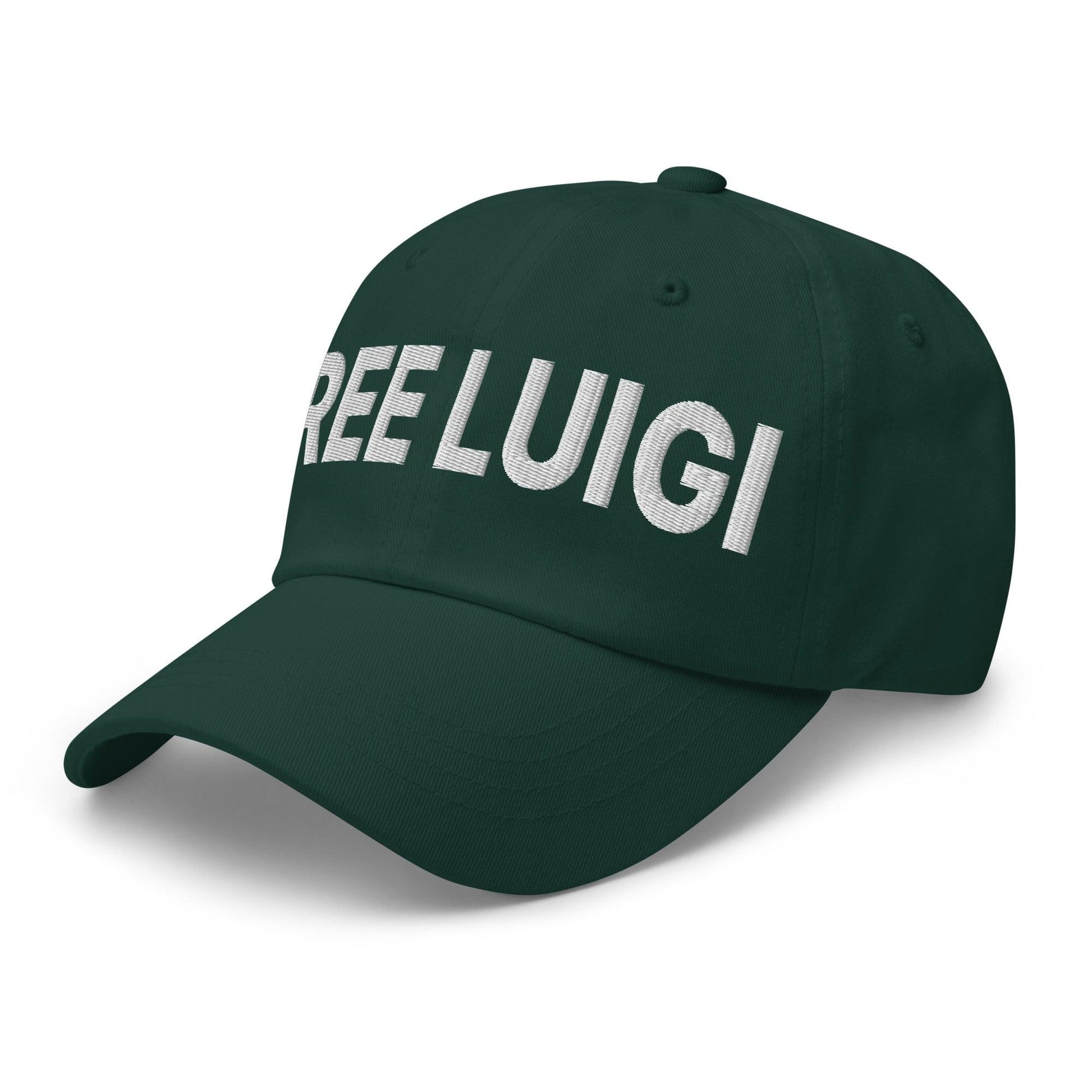 Free Luigi Mangione Embroidered Dad Hat - Headwear