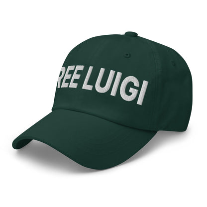 Free Luigi Mangione Embroidered Dad Hat - Headwear
