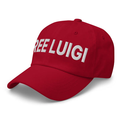 Free Luigi Mangione Embroidered Dad Hat - Headwear