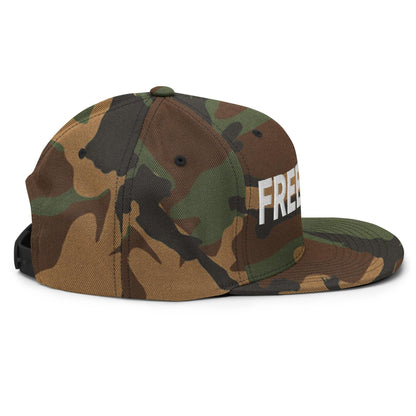 Free Luigi Mangione Embroidered Flat Bill Brim Snapback Hat - Headwear