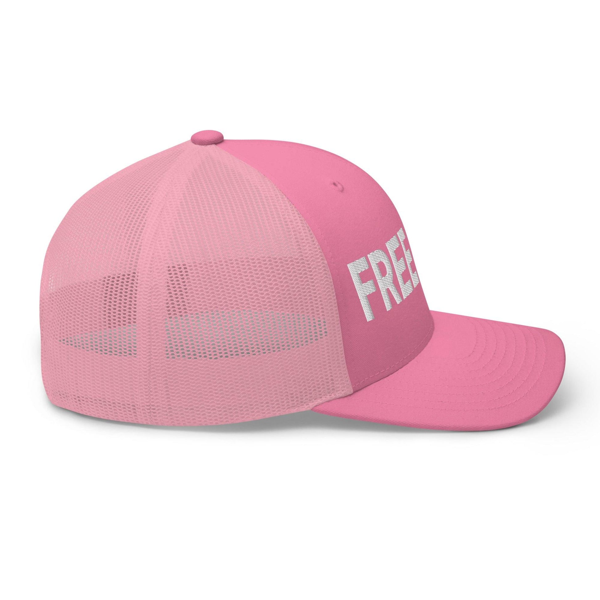 Free Luigi Mangione Embroidered Mesh Trucker Hat - Headwear