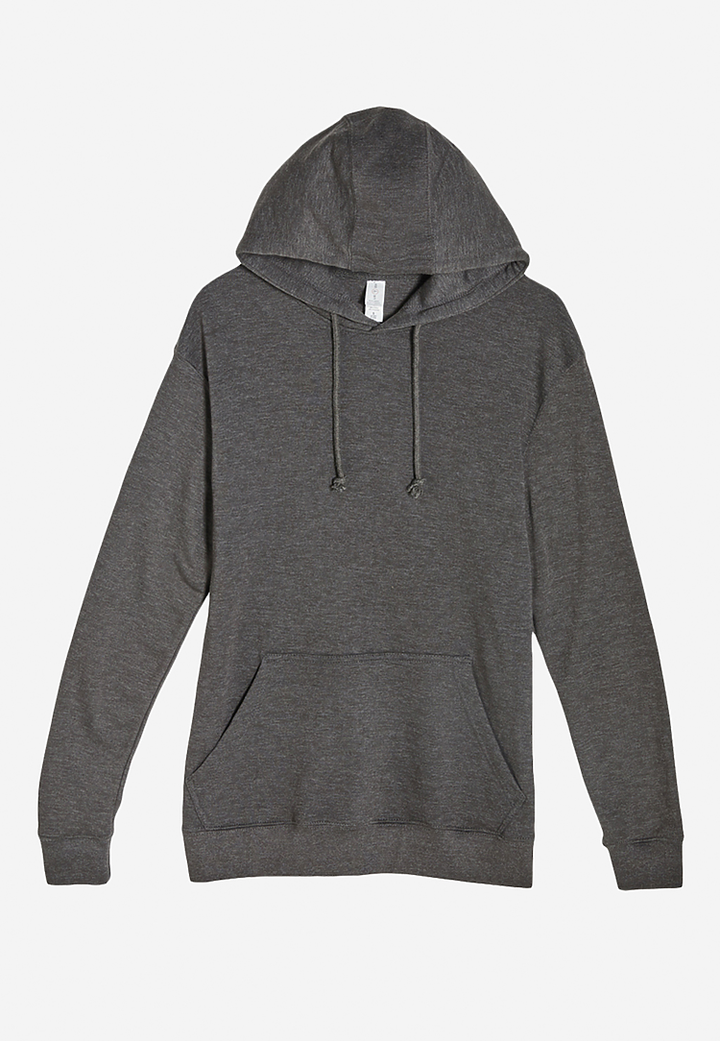 French Terry Hoodie - LS13001 - Charcoal Heather / XS - Hoodies