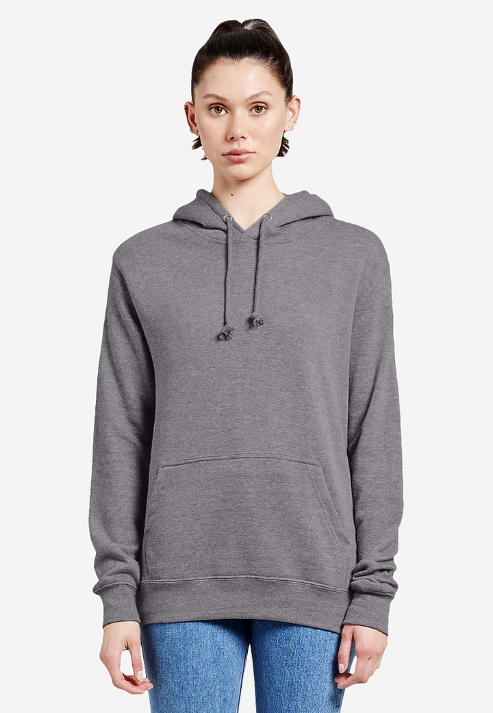 French Terry Hoodie - LS13001 - Graphite Heather / XS - Hoodies