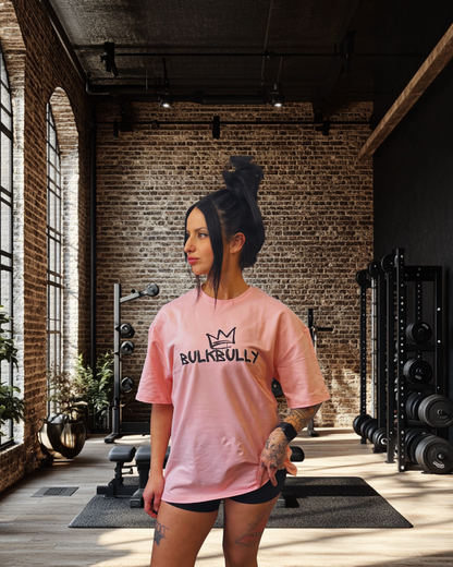 BulkBully G.O.A.L.S Collection - Women's Pink Oversized Tee