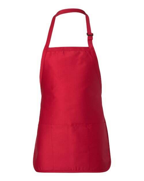 -Full-Length Apron with Pouch Pocket-torontoscreenprinting.ca