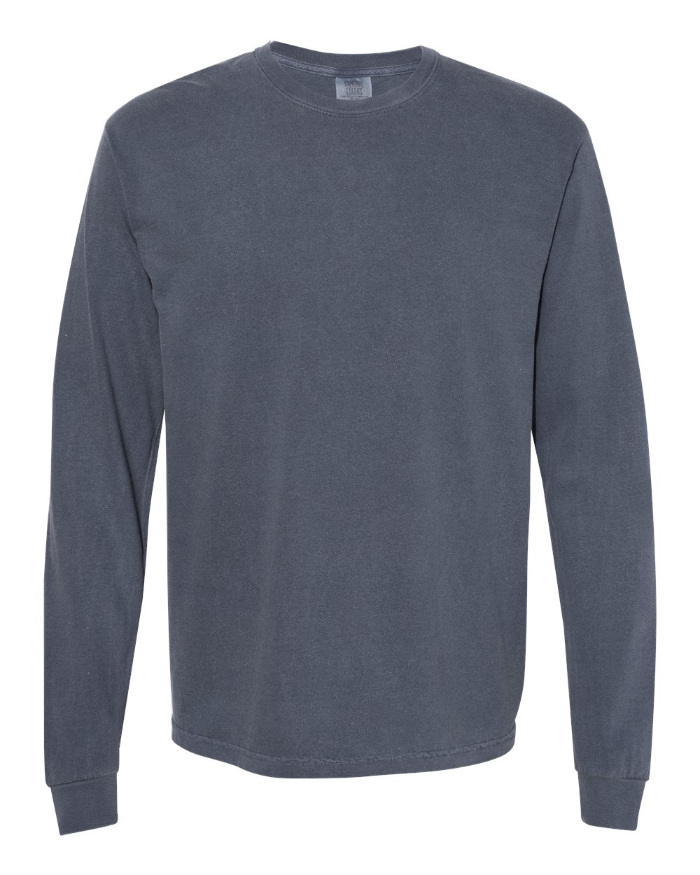 Garment-Dyed Heavyweight Long Sleeve T-Shirt - 6014 - Color Set 2 - Denim / Small - Longsleeve T-Shirt