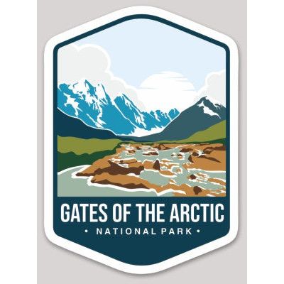 Gates of the Arctic National Park Die Cut Sticker Large - sticker