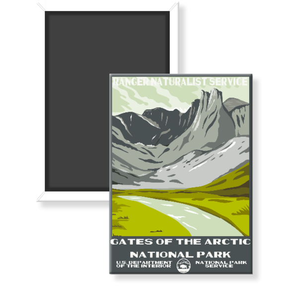 Gates of the Arctic National Park WPA Magnet - magnet