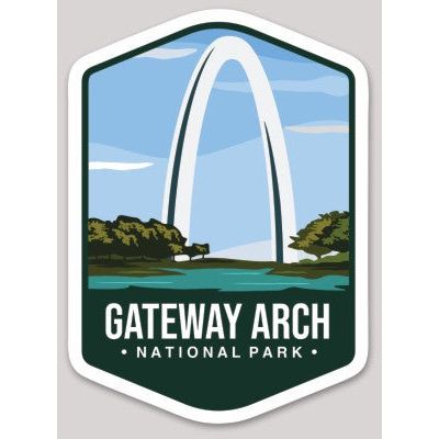 Gateway Arch National Park Die Cut Sticker Large - sticker